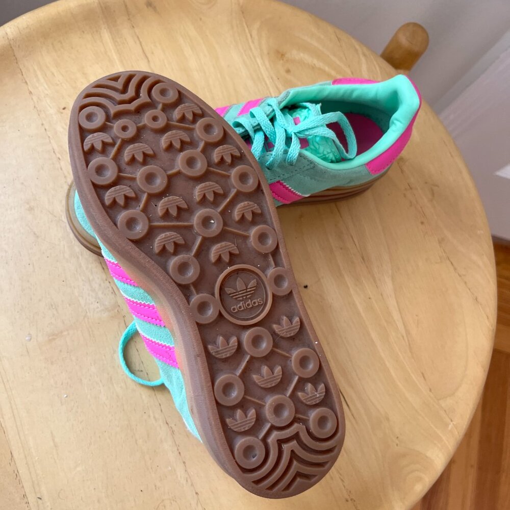Adidas Spezials Green and Pink Platform - Picture 6 of 7